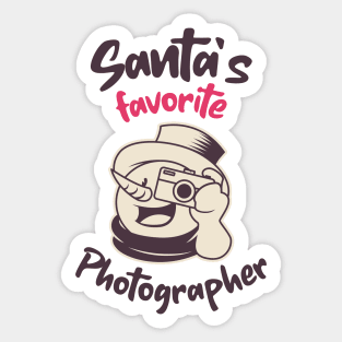 Santa's favorite photographer Sticker